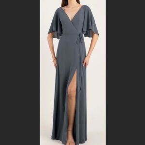 NWT - Jenny Yoo Ari Dress - Storm Grey - Size 0